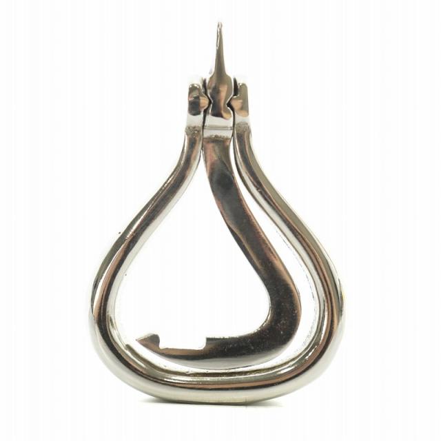 【中古】エルメス HERMES フーフピック エディキュイール ETUI CUIR PIEDS ピエ ブーツフック 鉄爪 馬具 シルバー色