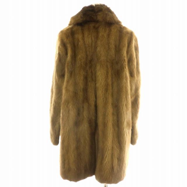 ブラックグラマ BLACKGLAMA ミンクファー コート 毛皮 ハーフ 茶
