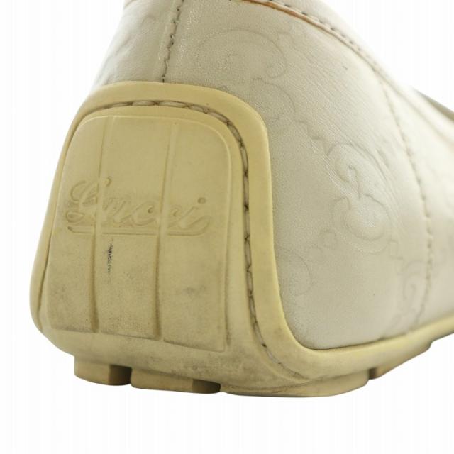 中古】グッチ GUCCI ドライビングシューズ スリッポン レザー GG柄 総