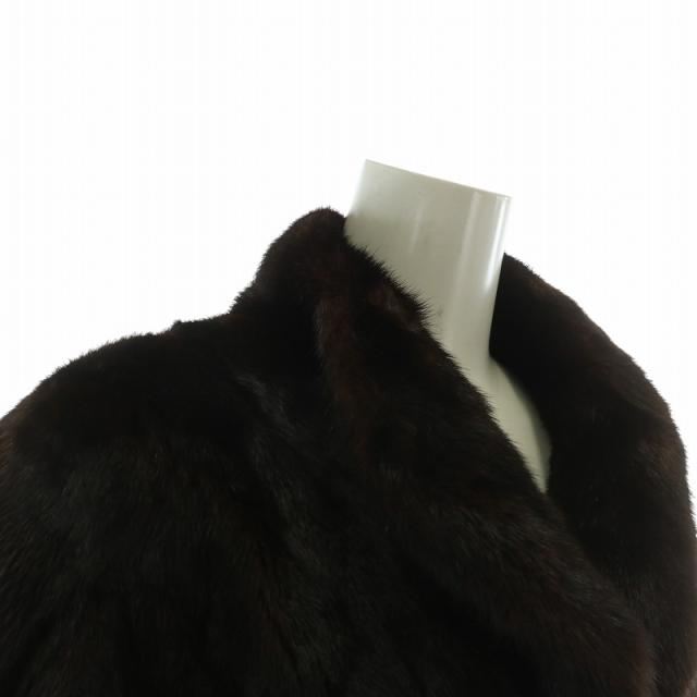 中古】ノーブランド ファーコート アウター 毛皮 ミンク ミドル 肩