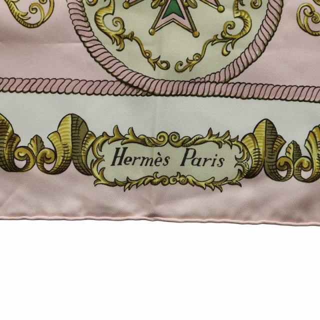 中古】エルメス HERMES カレ 90 LVDOVICVS MAGNVS 白い馬に跨ったルイ