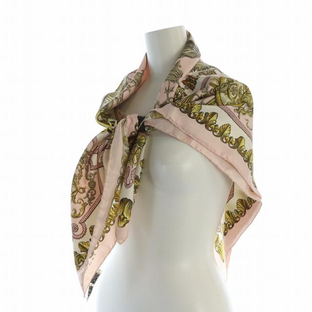 中古】エルメス HERMES カレ 90 LVDOVICVS MAGNVS 白い馬に跨ったルイ