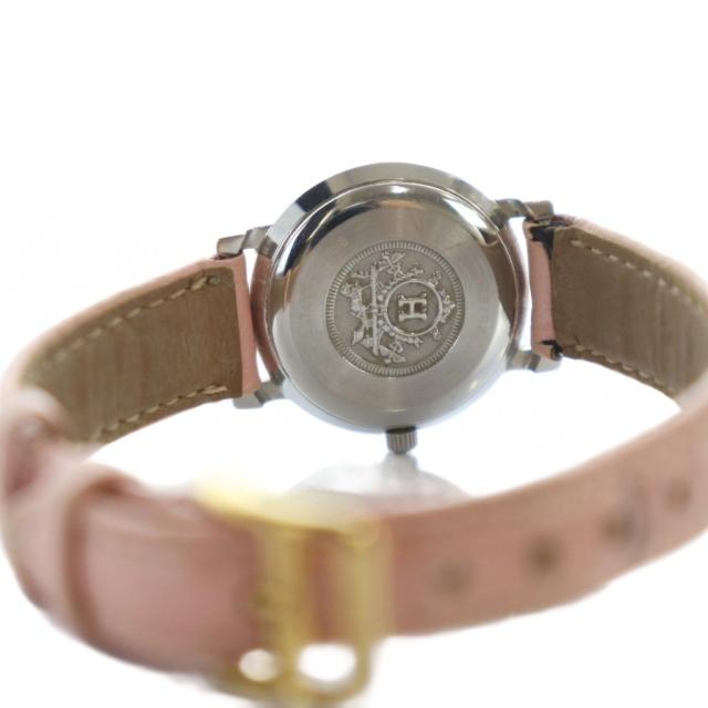 中古】エルメス セリエ 腕時計 ウォッチ クォーツ デイト 白文字盤  