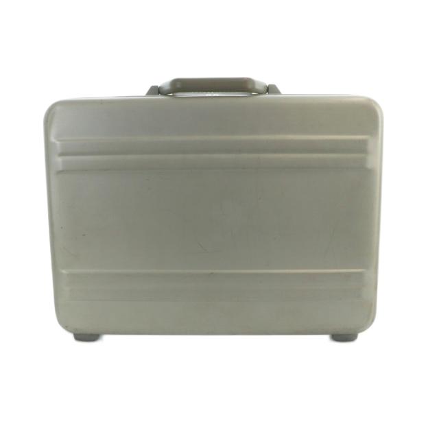 【中古】ゼロハリバートン ZERO HALLIBURTON ブリーフケース アタッシュケース ロゴ ビジネス シルバー色 ■GY11