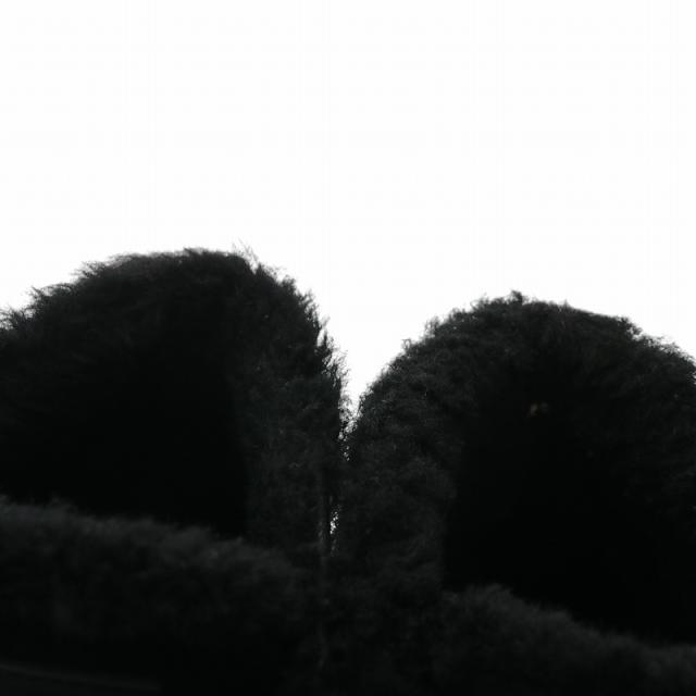 【中古】ルイヴィトン LOUIS VUITTON スニーカー スエード ムートン ボア ハイカット モノグラム 36.5 23.5cm 黒