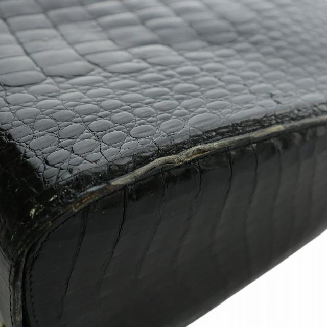 中古】ジーノトロンバ Gino Tromba トートバッグ ハンド クロコダイル