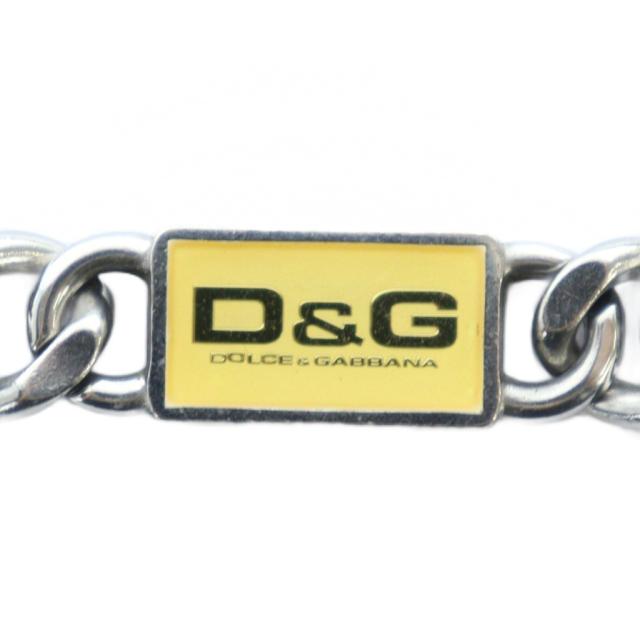 dolce&gabbana レザー ロゴ ベルト ブレスレット バングル D&G
