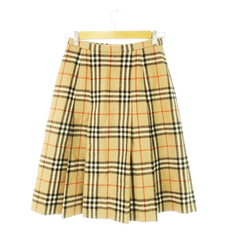 BURBERRYS バーバリーズ ノバチェック プリーツ ロングスカート S