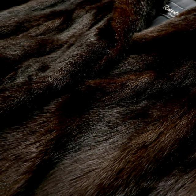 Rambulton　ミンク　ハーフコート　茶　LLサイズ Rrmbulton(オンワード)ミンク ブラウン毛皮ハーフコート