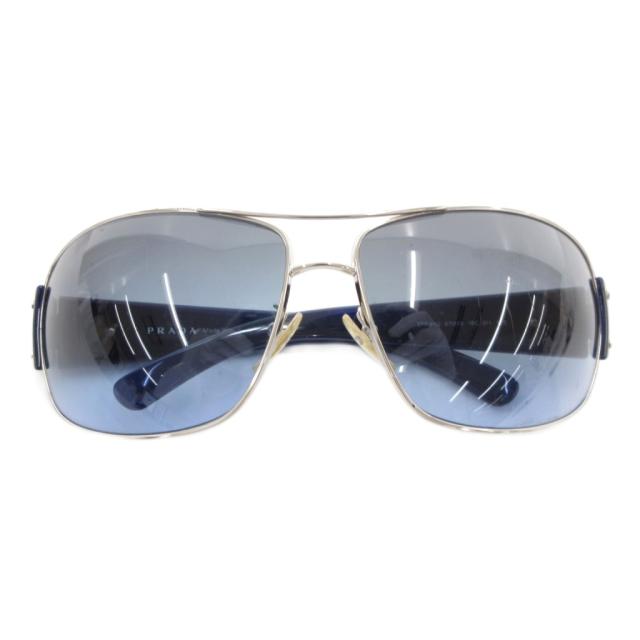 【中古】プラダ PRADA アビエーターサングラス メガネ アイウェア カラーレンズ ダブルブリッジ 67□13 125