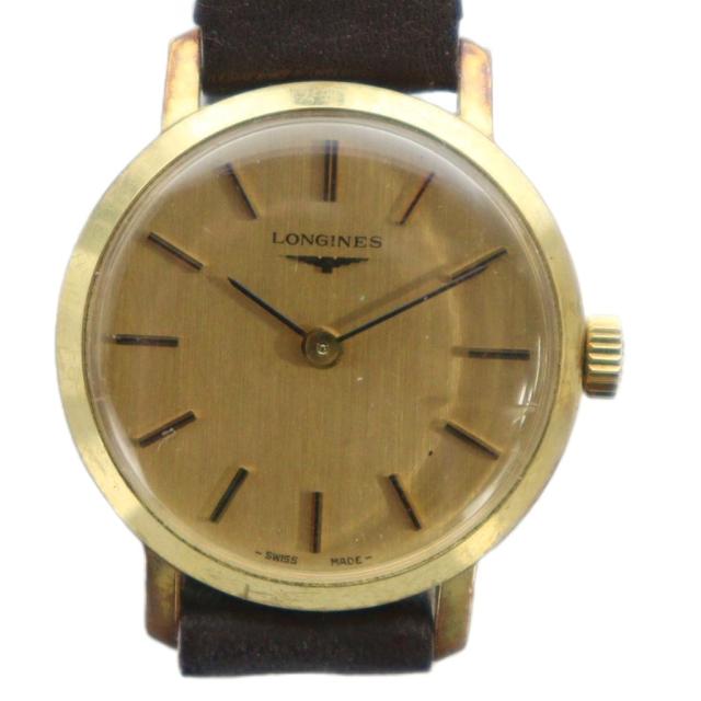 中古】ロンジン LONGINES ヴィンテージ 腕時計 ウォッチ 手巻き ロゴ