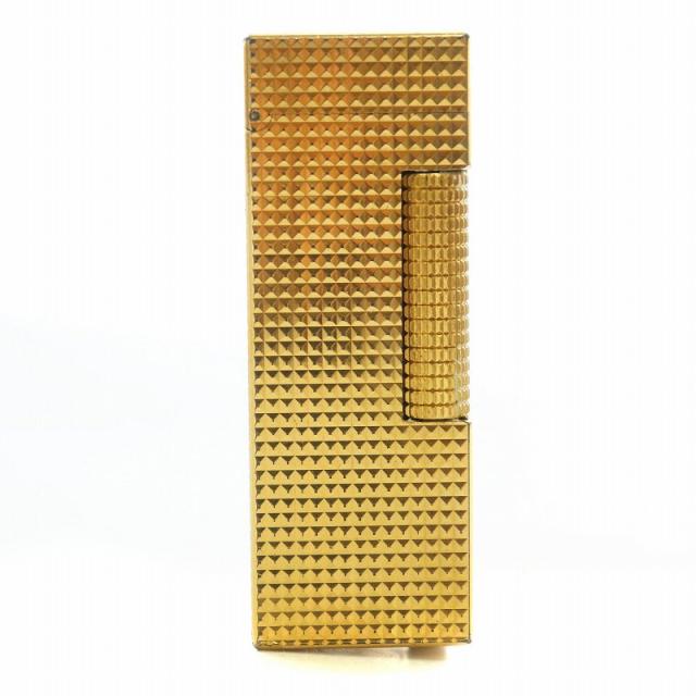 dunhill ダンヒル ローラー ガスライター ゴールドカラー メンズ カバー付 中古 ○fah 0986A □ダンヒル ローラーガスライター 外箱付 ゴールドカラー ヴィンテージ