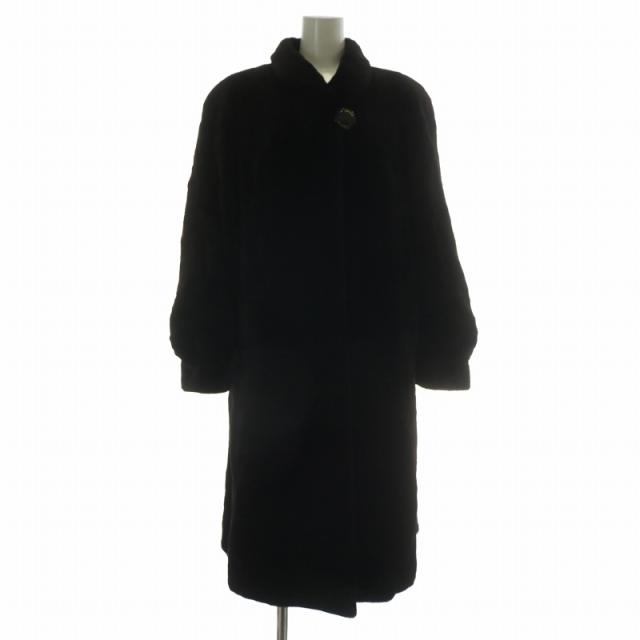 美品◆SAGA MINK サガ シェアードミンク ロングコート F ダークブラウン 毛皮 ファー SAGA サガ ミンク ファー ロングコート ダーク : エルベートブルー