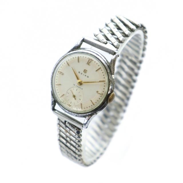 中古】セイコー SEIKO Sマーク 腕時計 ウォッチ 手巻き ロゴ スモセコ  