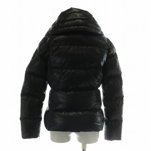 【中古】モンクレール MONCLER アリソ ALISO ダウンジャケット アウター ナイロン ジップアップ ロゴ ワッペン 0 S 黒 中古】モンクレール MONCLER アリソ ALISO ダウンジャケット アウター