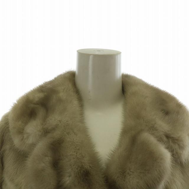 ◇Fiancesse フィアンセス ミンクファー 毛皮 ハーフ コート ダーク