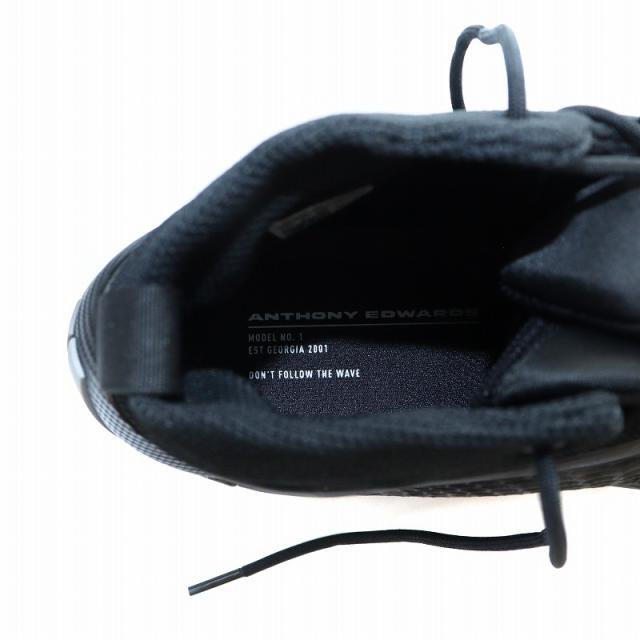【中古】アディダス adidas Anthony Edwards 1 AE 1 MX CHACOA スニーカー シューズ 靴 ロゴ US11.5 29.5cm 黒