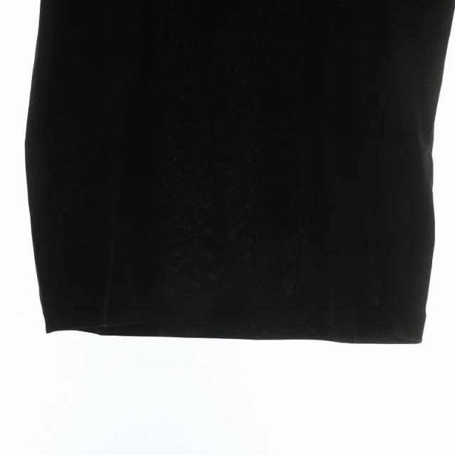【中古】プラダ PRADA 2025年製 Tシャツ カットソー 半袖 クルーネック ロゴ 刺繍 M 黒 ブラック UJN884 R232 13MP_5