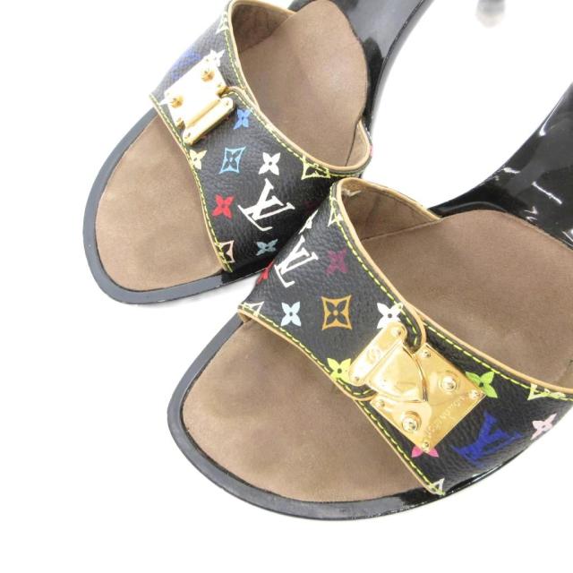 中古】ルイヴィトン LOUIS VUITTON ミュール サンダル ピンヒール