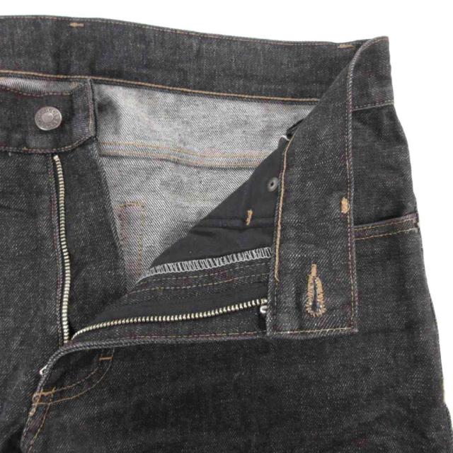 中古】グッチ GUCCI デニムパンツ ジーンズ スリムテーパード 48 M 黒