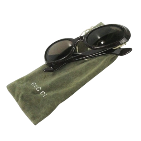 GUCCI オーバル サングラス ブラウン GG2419
