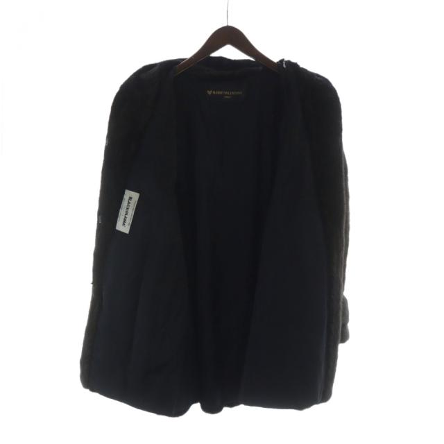 Mario Valentino マリオ ヴァレンチノ ダークミンク 毛皮 コート 毛皮