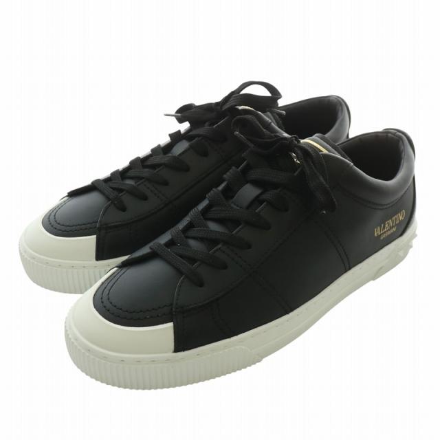 中古】VALENTINO GARAVANI スニーカー レザー ローカット ロック