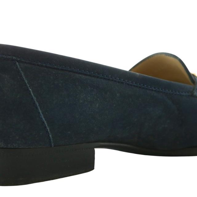 中古】エルメス HERMES デスタン ローファー スエード レザー ケリー