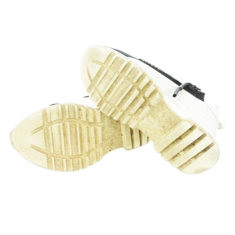 【中古】ジバンシィ GIVENCHY スペクター ランナー スニーカー パンチング レザー サイドジップ ロゴ 37 23.5cm 白