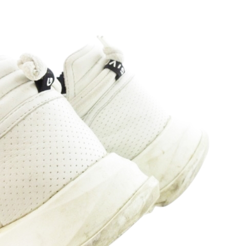 【中古】ジバンシィ GIVENCHY スペクター ランナー スニーカー パンチング レザー サイドジップ ロゴ 37 23.5cm 白