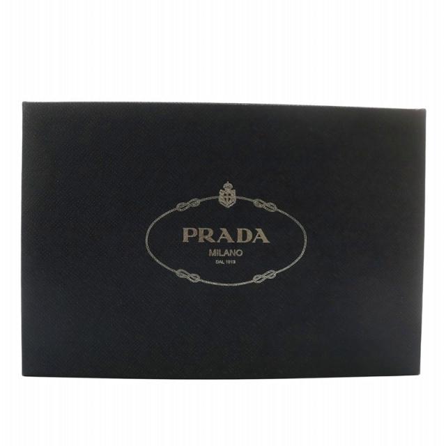 【中古】PRADA パンプス エナメル レザー ポインテッドトゥ ハイヒール リボン ロゴ ゴールド金具 35.5 22.5cm 黒