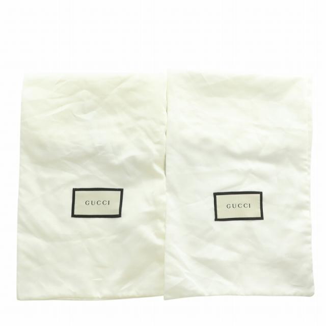 【中古】GUCCI スリッポン キャンバス レザー エスパドリーユ ラウンドトゥ GG柄 総柄 36.5 23.5cm ベージュ 466902