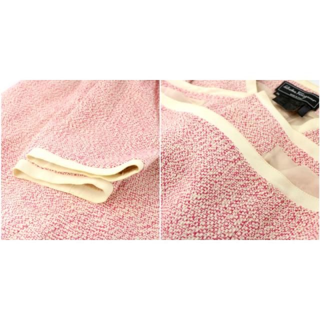 中古】サルヴァトーレフェラガモ セットアップ ツイードジャケット  