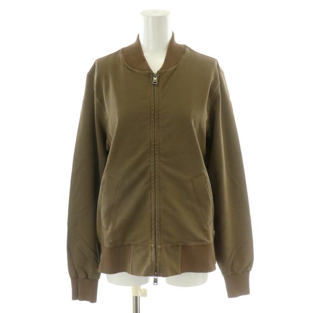 【中古】未使用品 チルコロ1901 CIRCOLO1901 フライトジャケット MA-1 アウター ブルゾン 長袖 ダブルジップ XS 茶
