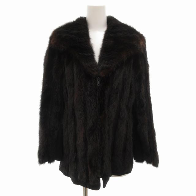 Malvoisie マルヴォワジー　ブラックファーコート　ミンク malvoisie ミンク ファーコート Malvoisie マルヴォワジー ブラック