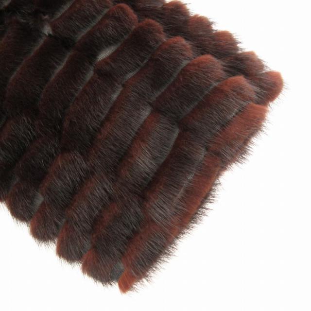 ノーブランド 節約 ファーコート ミンク ミンクファー 毛皮 ハーフ