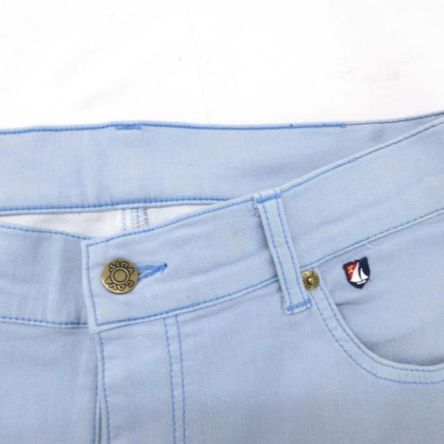 中古】シナコバ SINA COVA ストレッチパンツ 刺繍 ストレート