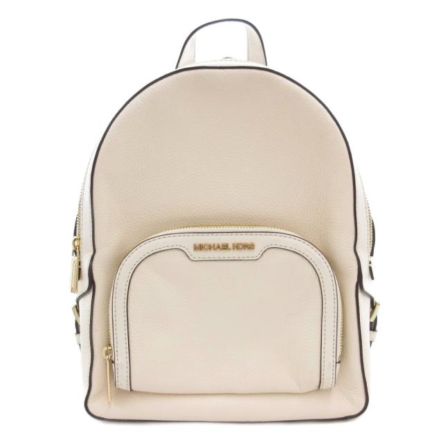 【中古】マイケルコース MICHAEL KORS リュックサック デイパック ロゴ レザー アイボリー /AE ■GY18 レディース 中古】マイケルコース MICHAEL KORS リュックサック デイパック レザー