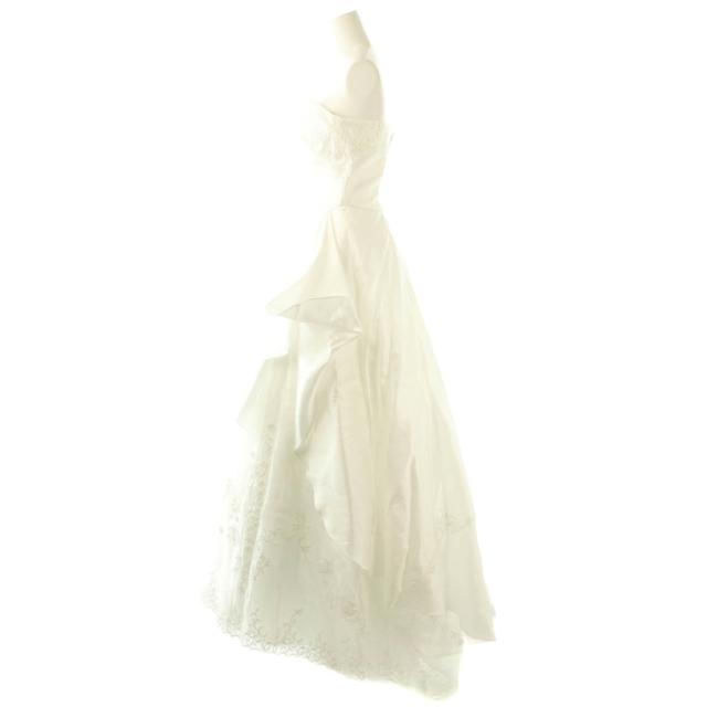 【中古】クラウディア ウェディングドレス プリンセスライン 刺繍 サテン フリル  9T オフホワイト 中古】クラウディア ウェディングドレス プリンセスライン 刺繍 サテン