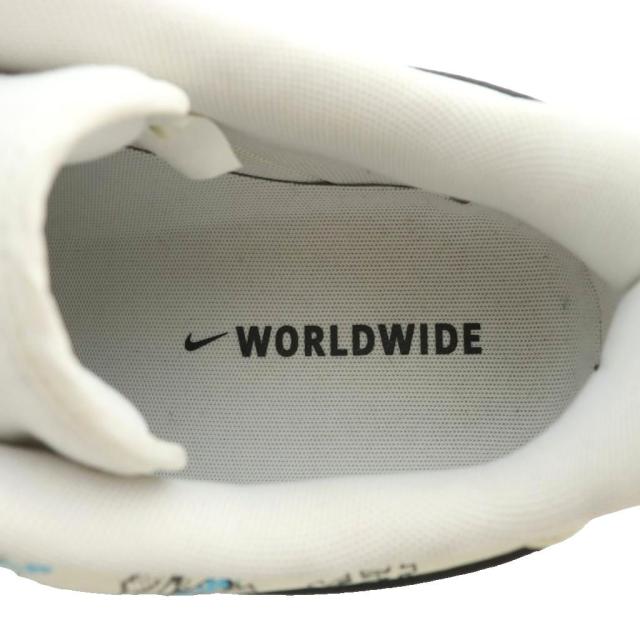 【中古】NIKE World Wide Pack Air Force 1 Low White KATAKANA スニーカー US12.5 30.5cm ベージュ 水色 DA1343-117