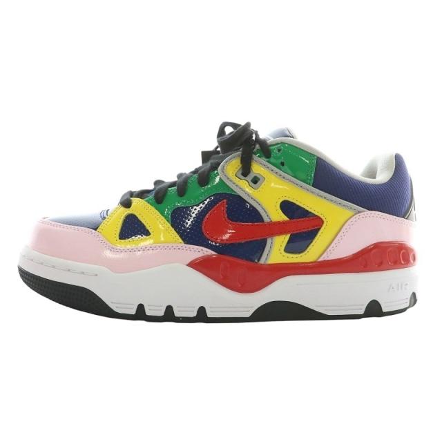 【中古】未使用品 ナイキ エアフォース3 ロー SP ネイビー ヒールロゴ × ニゴー スニーカー US8.5 26.5cm HQ1458-400