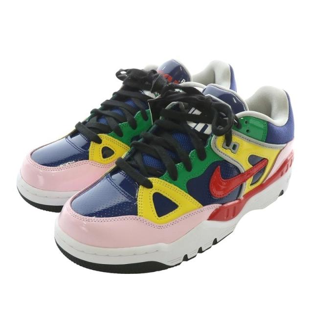 【中古】未使用品 ナイキ エアフォース3 ロー SP ネイビー ヒールロゴ × ニゴー スニーカー US8.5 26.5cm HQ1458-400