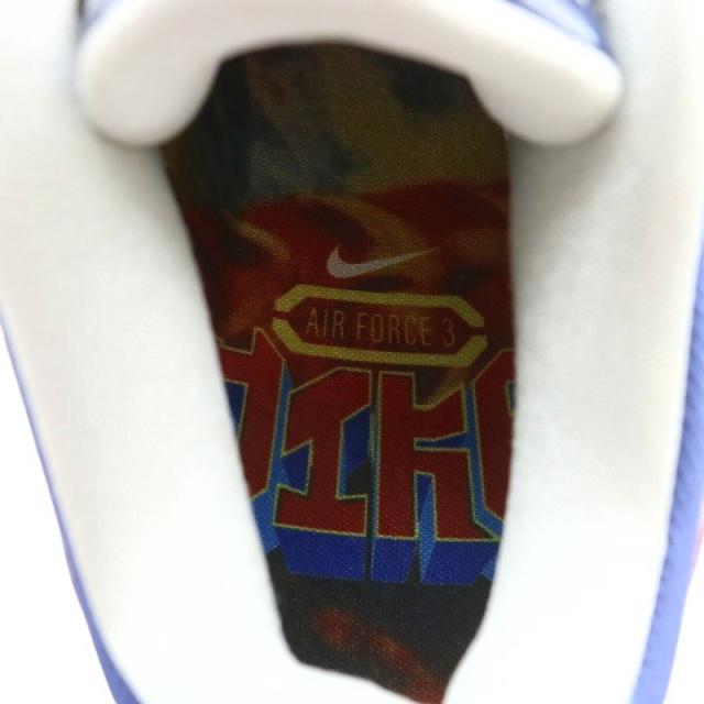 【中古】未使用品 ナイキ エアフォース3 ロー SP ネイビー ヒールロゴ × ニゴー スニーカー US8.5 26.5cm HQ1458-400