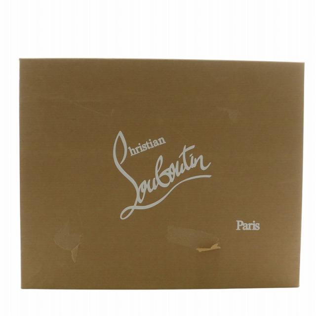 【中古】Christian louboutin スニーカー レザー ハイカット スパイクスタッズ ロゴ 42.5 27.5cm 白