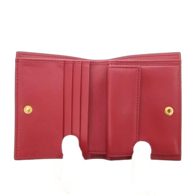 マルニ MARNI 2つ折り財布 - レザー ボルドー 美品 財布 美品！！MARNI