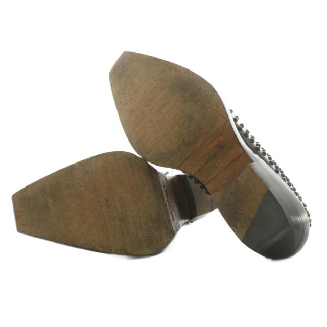 中古】BOTTEGA VENETA チゼル アンクルブーツ サイドゴア レザー