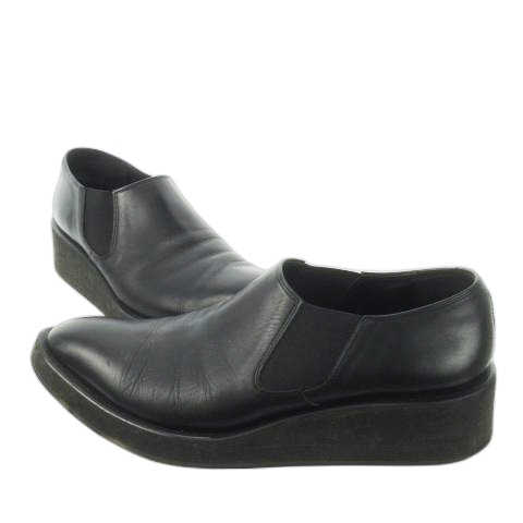 【中古】ラッドミュージシャン LAD MUSICIAN サイドゴアスリッポン ビジネスシューズ レザー 革 厚底 44 29.0cm 黒