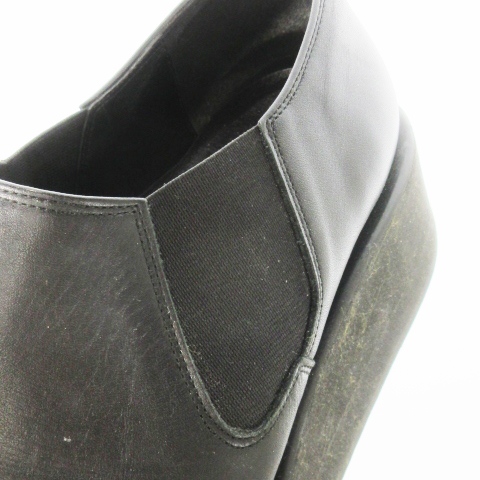 【中古】ラッドミュージシャン LAD MUSICIAN サイドゴアスリッポン ビジネスシューズ レザー 革 厚底 44 29.0cm 黒