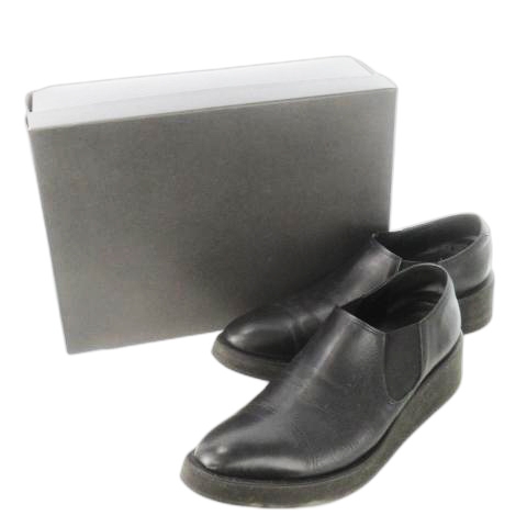 【中古】ラッドミュージシャン LAD MUSICIAN サイドゴアスリッポン ビジネスシューズ レザー 革 厚底 44 29.0cm 黒