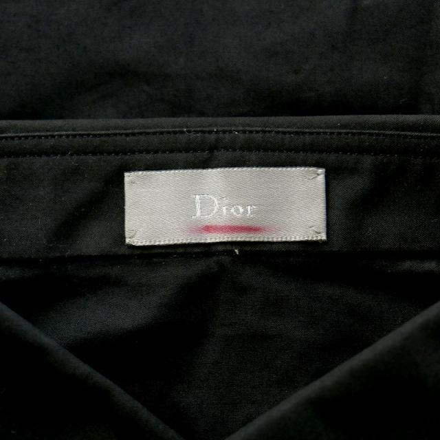 【中古】ディオールオム カジュアルシャツ ドレスシャツ ノースリーブ レギュラーカラー 比翼ボタン 38 黒 中古】ディオールオム カジュアルシャツ ドレスシャツ ノースリーブ